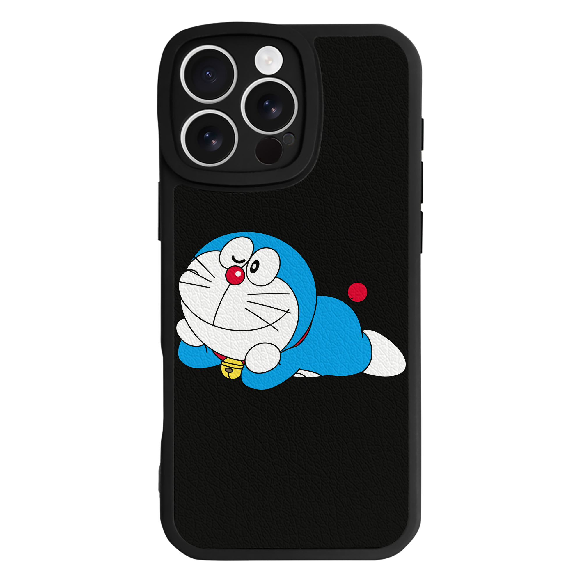 （画像用） ドラえもん Doraemon 【iPhone 16シリーズ対応】シリコンスマホケース（レザー調） 材質：シリコン